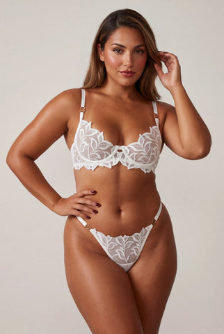 Two-piece lingerie set - ENIGME White